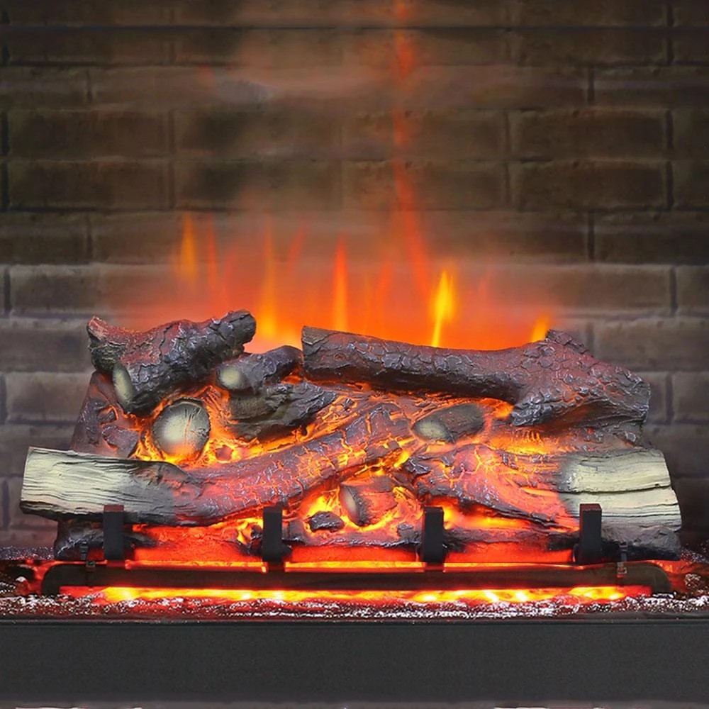 7 Moda Living Ascot Electric Fireplace Heater White Mantel Suite with Primo Insert - White, 7 of 10