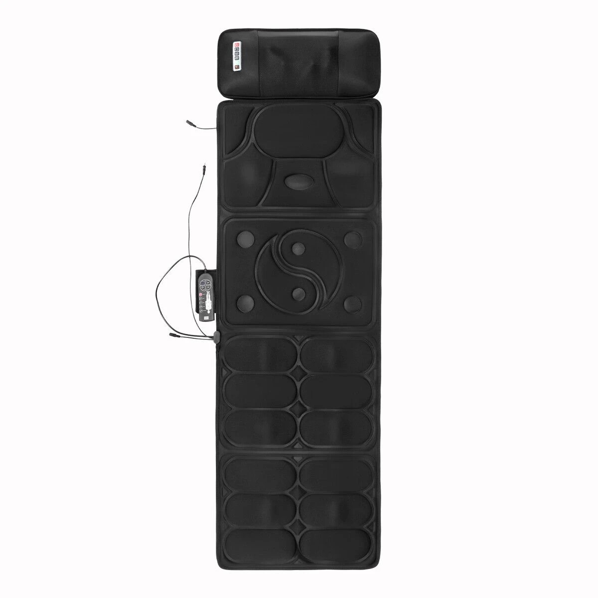 2 HOMASA Full Body Massage Mat Pillow Electric Heating Pad Neck Shoulder Back Hip Leg Massager Shiatsu Relax 10 Vibration, 2 of 8