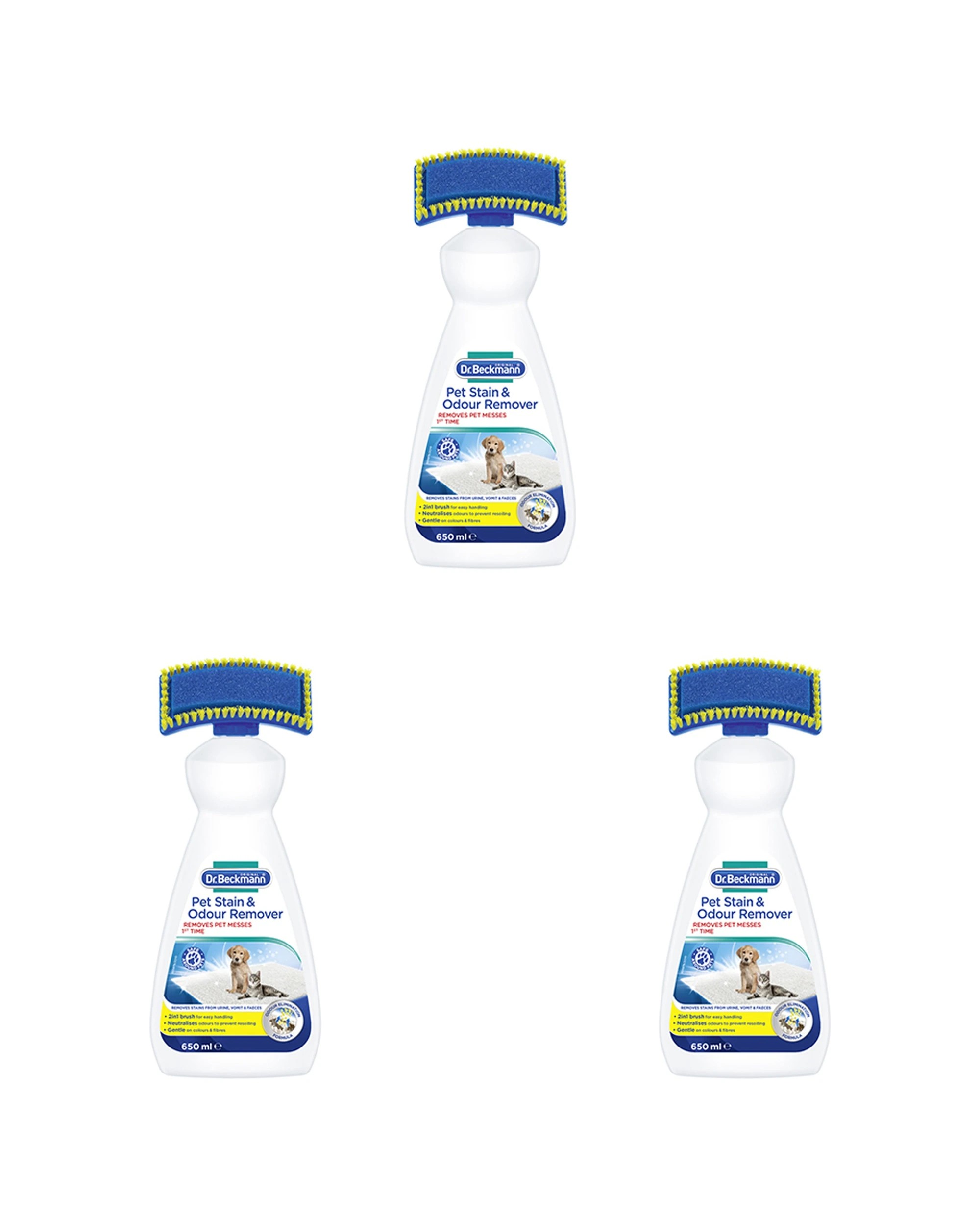 1 Dr Beckmann Pet Stain Odour Remover 3 Pack Home Lounge - Multi, 1 of 3