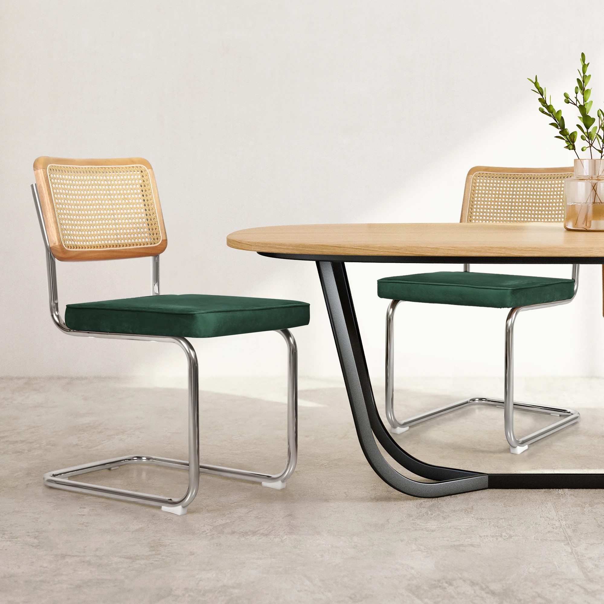 7 Levede 6x Rattan Dining Chairs - Green, 7 of 9