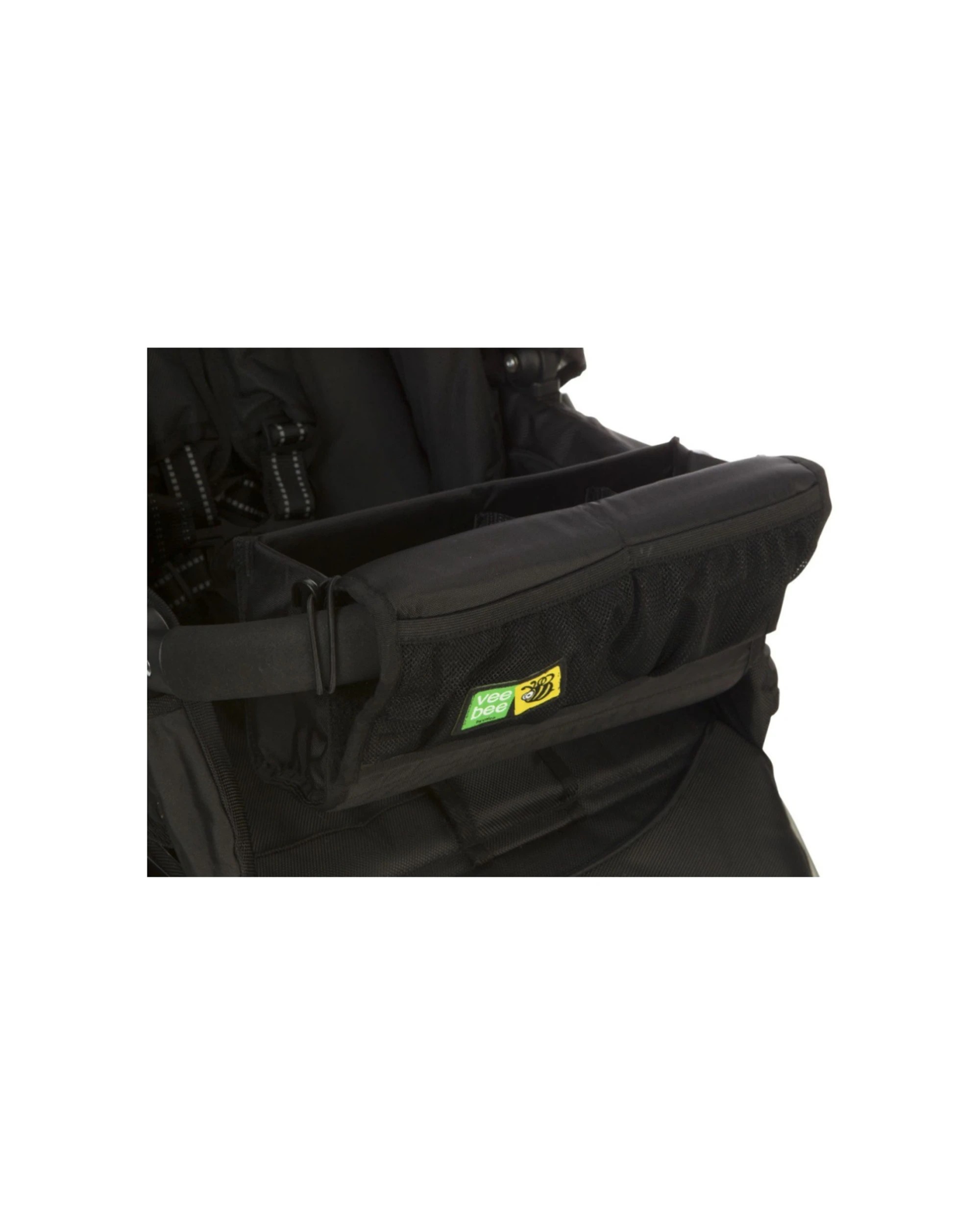 5 VeeBee Universal Stroller Pram Pocket Pouch With 3 Mesh Compartments - Black, 5 of 5