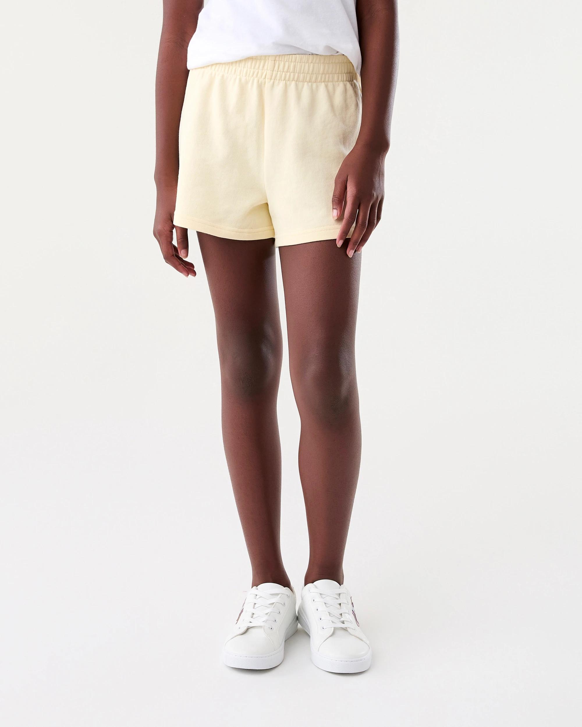 1 French Terry Shorts with Piping Almond Ylw, 1 of 6