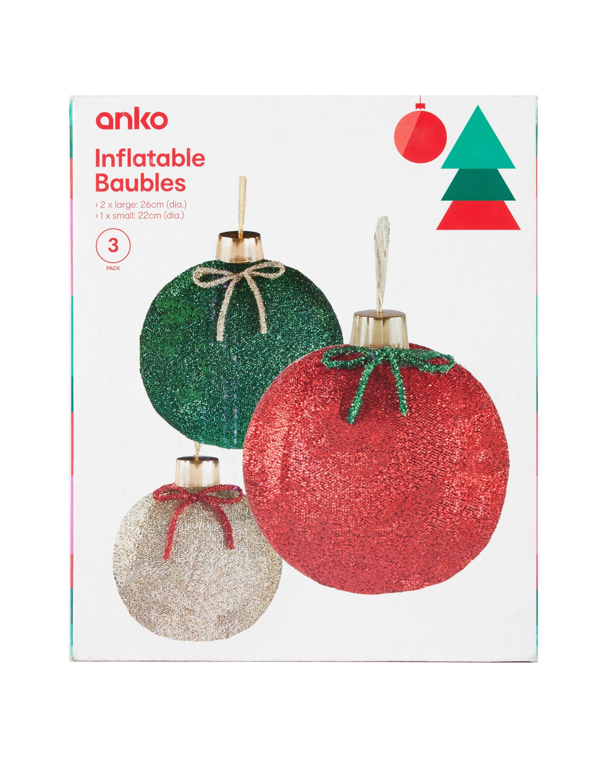 9 3 Pack Inflatable Baubles, 9 of 9