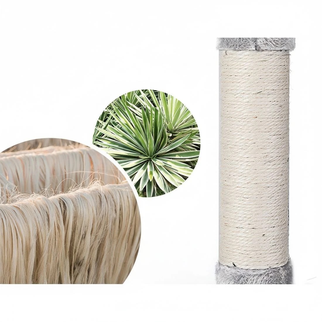 5 i.Pet Cat Tree 161cm Tower Scratching Post Scratcher Trees Condo House - Grey, 5 of 5