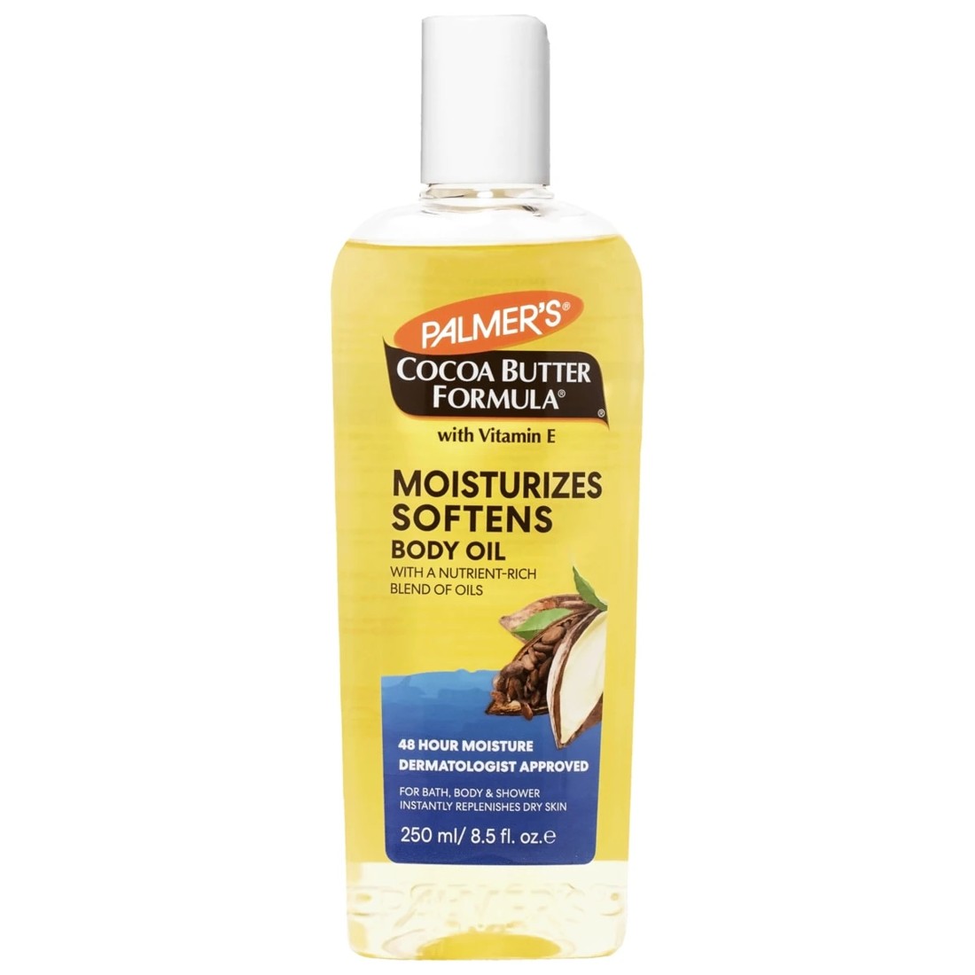 1 Palmer's Cocoa Butter Formula Moisturising Body Oil 250ml - Vitamin E, 1 of 5