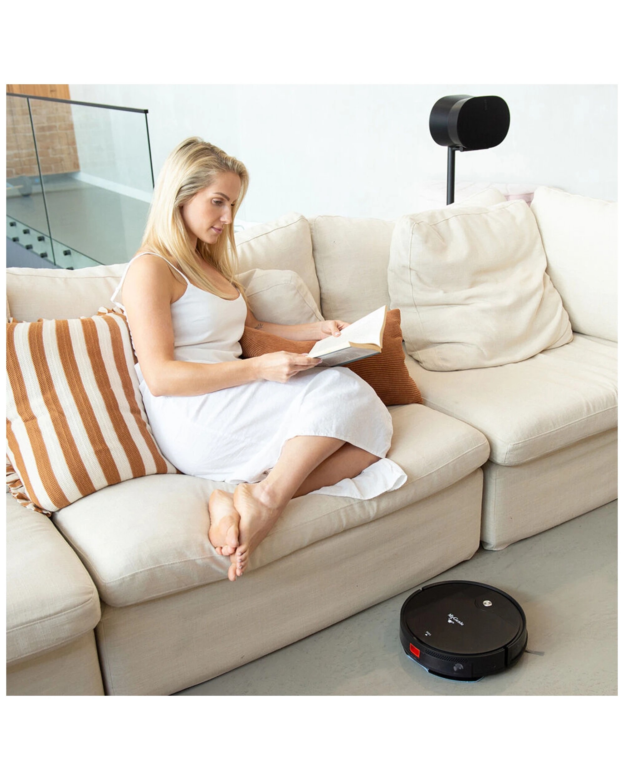 3 My Genie Zx3000 Robotic Vacuum Mop Combo Cleaner Remote Controlled 30cm Black
 - Black, 3 of 10