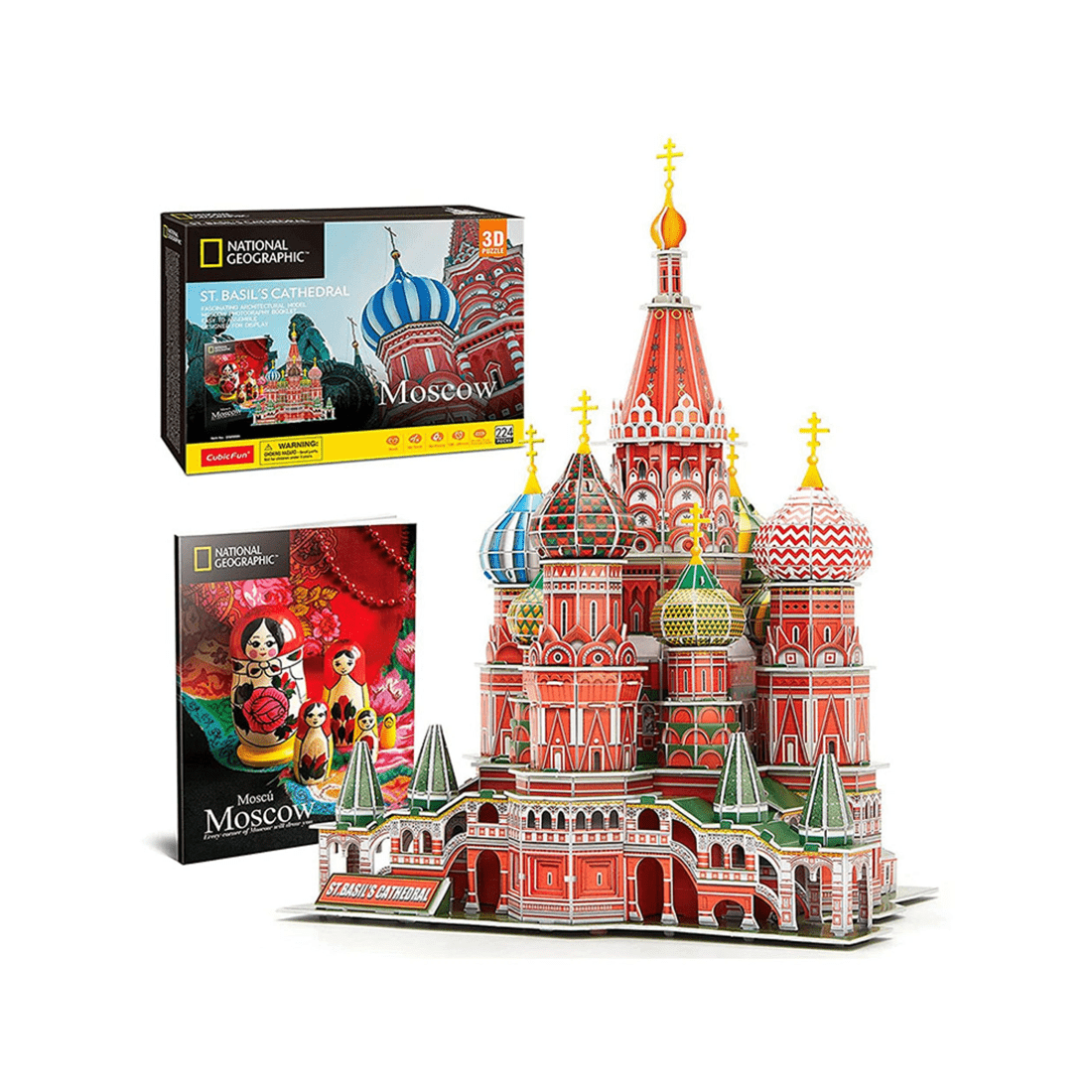 1 CubicFun St. Basil's Cathedral Moscow 3D Puzzle, 1 of 4