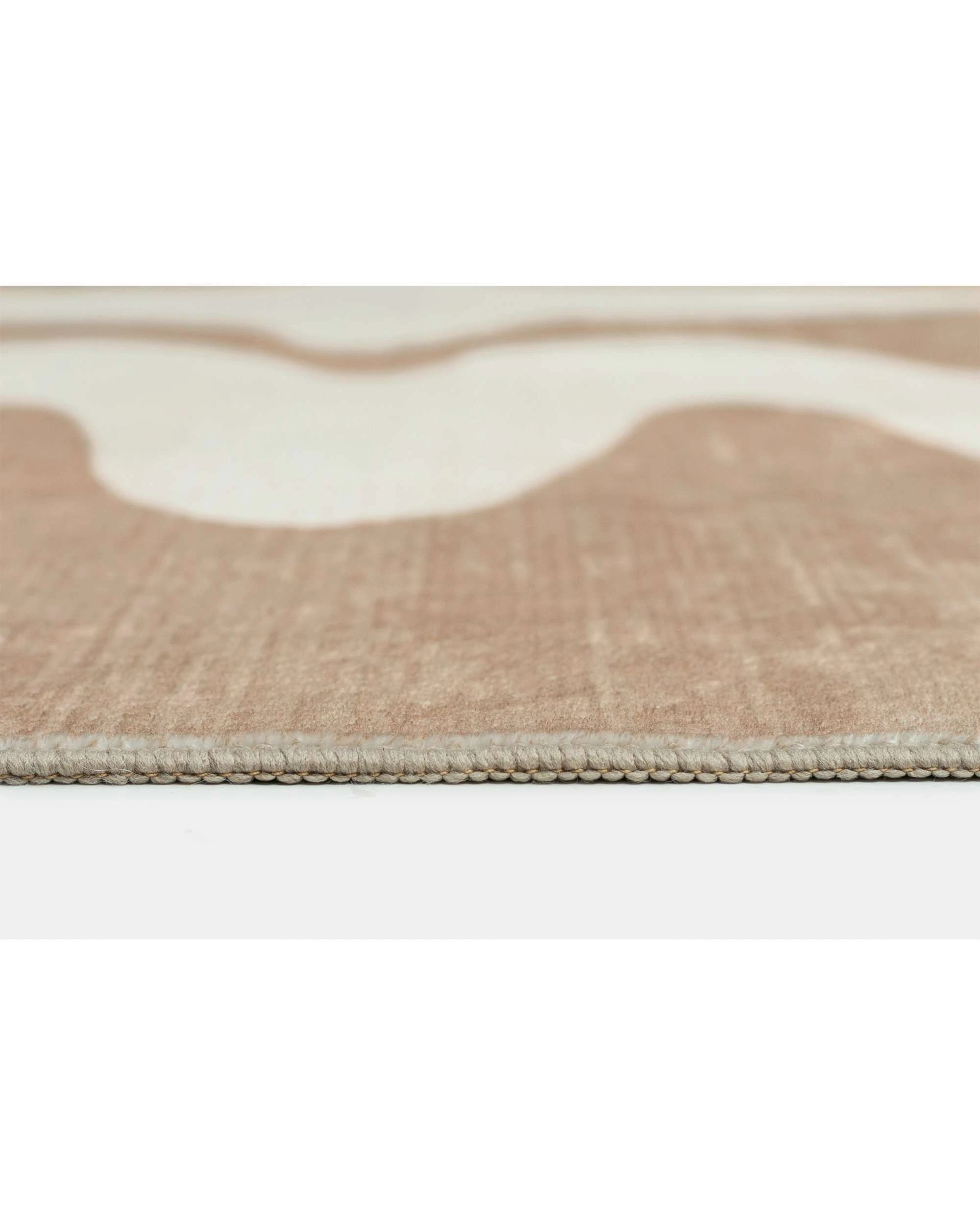 8 Loopsie Farino Abstract Washable Rug-220cm x 150cm - Beige, 8 of 8