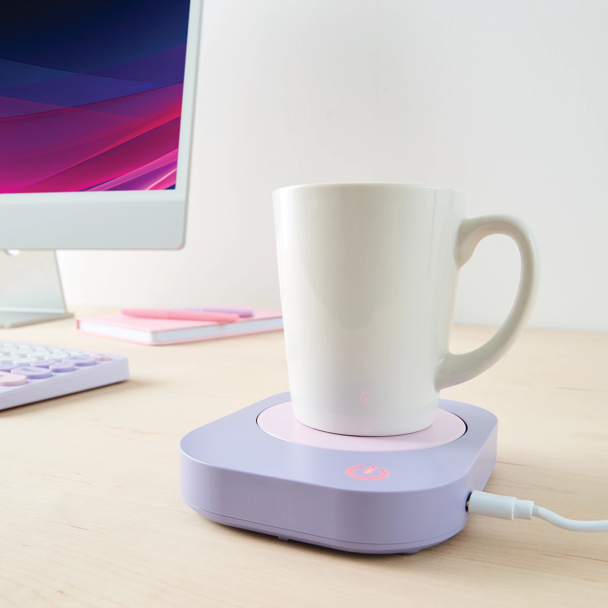 1 Desktop Mug Warmer - Purple, 1 of 7