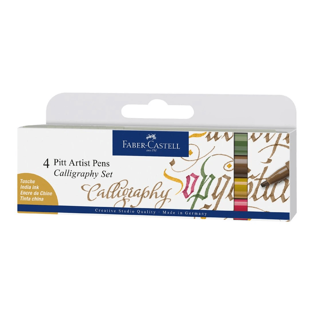 1 Faber-Castell Pitt Artist Pen Calligraphy Set 4 Pack, 1 of 1