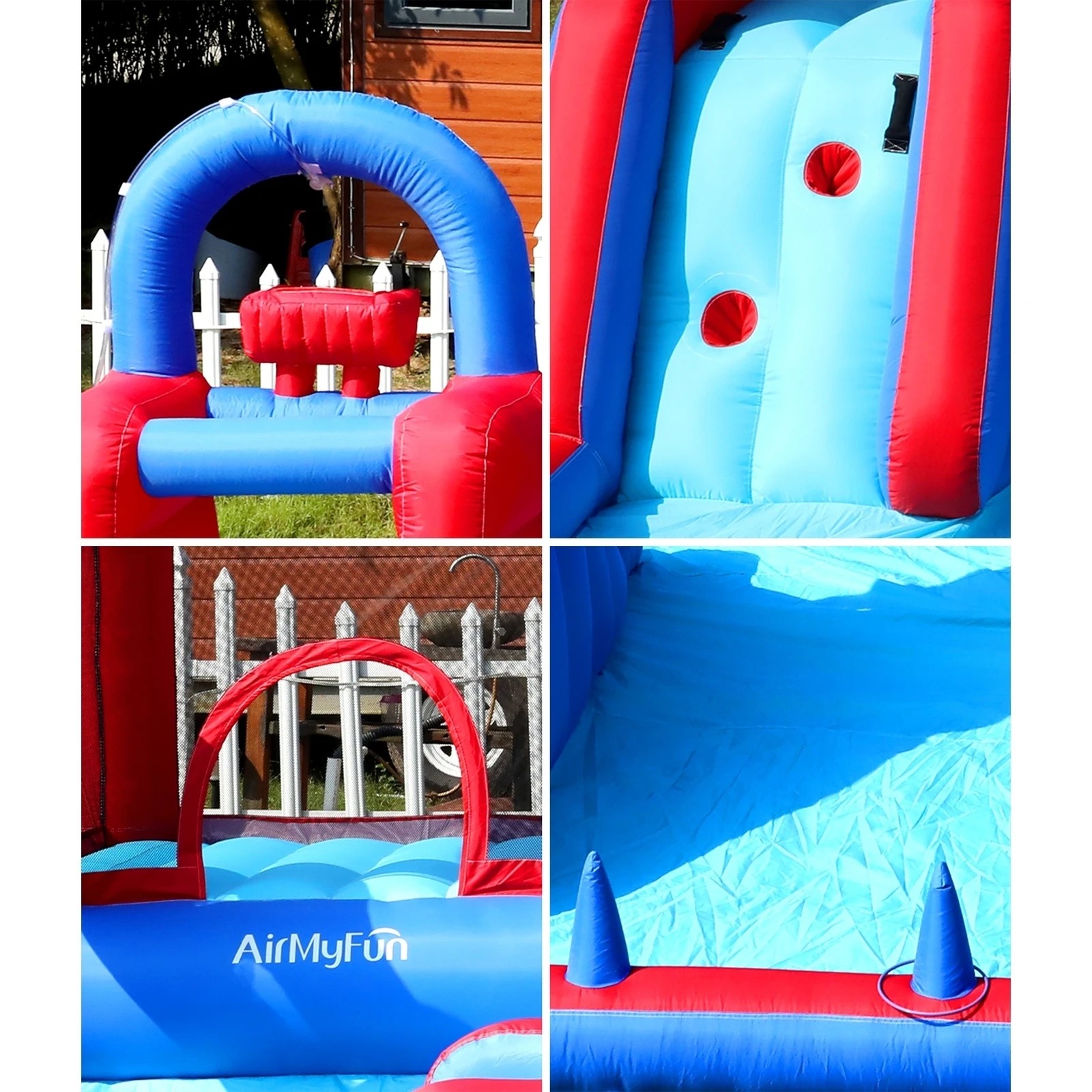 8 Airmyfun 11 Play Zones Inflatable Trampoline Bounce House Jumping Water Slide
 - Multi, 8 of 10