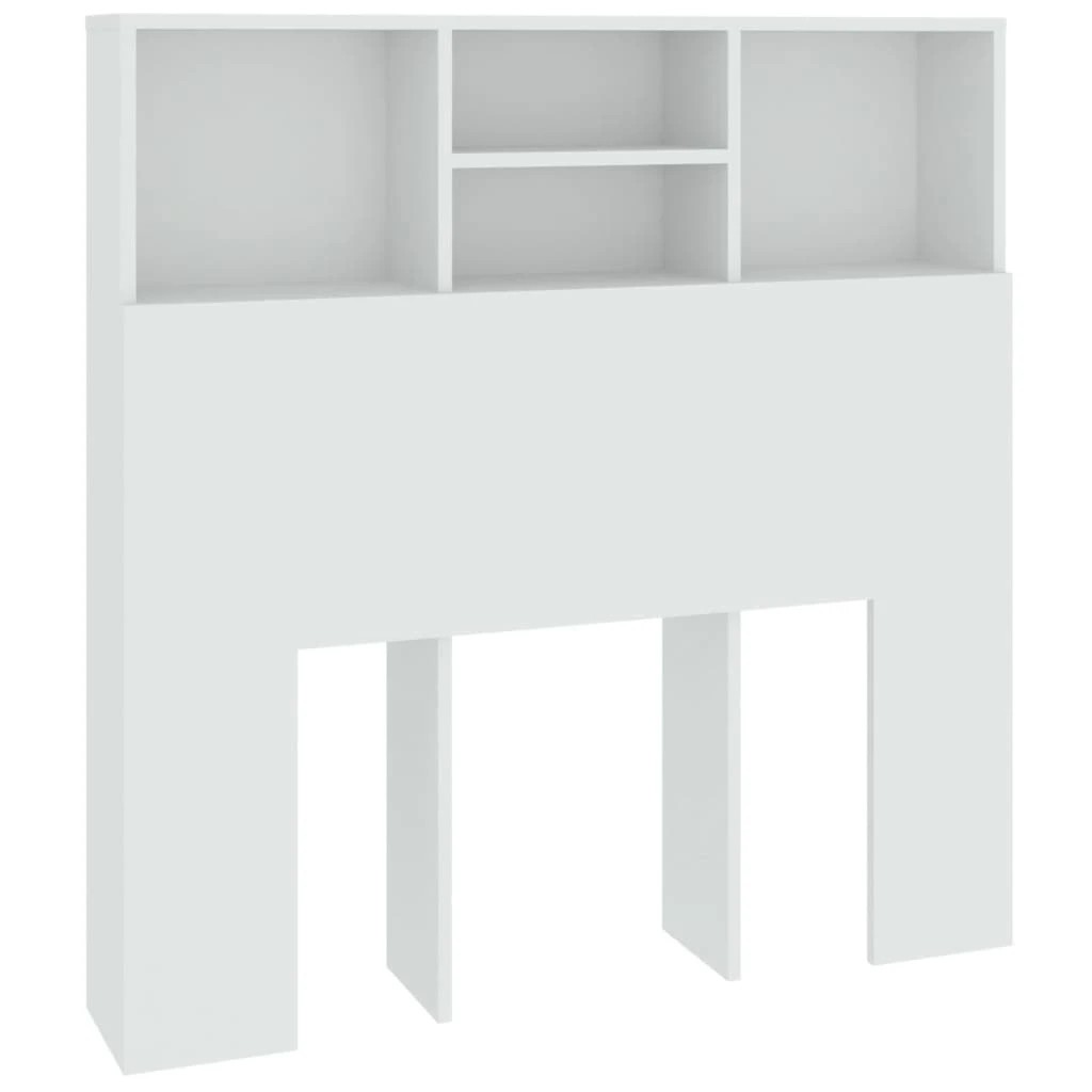 1 Vidaxl Headboard Cabinet Bed Headboard - White, 1 of 8