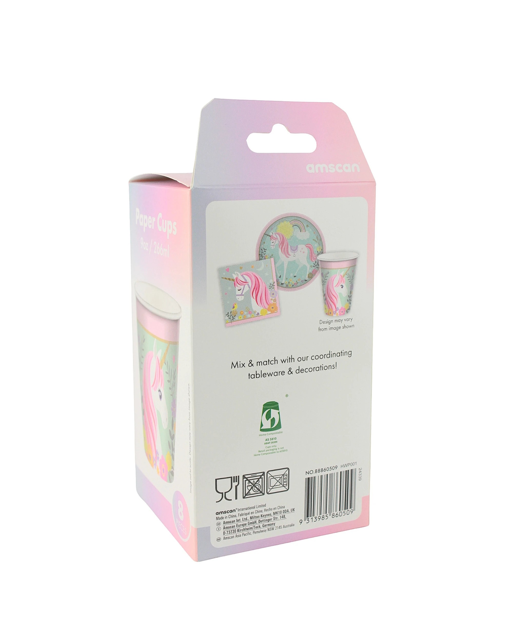 3 Amscan Inc. Magical Unicorn Paper Cups Pack of 8, 3 of 3