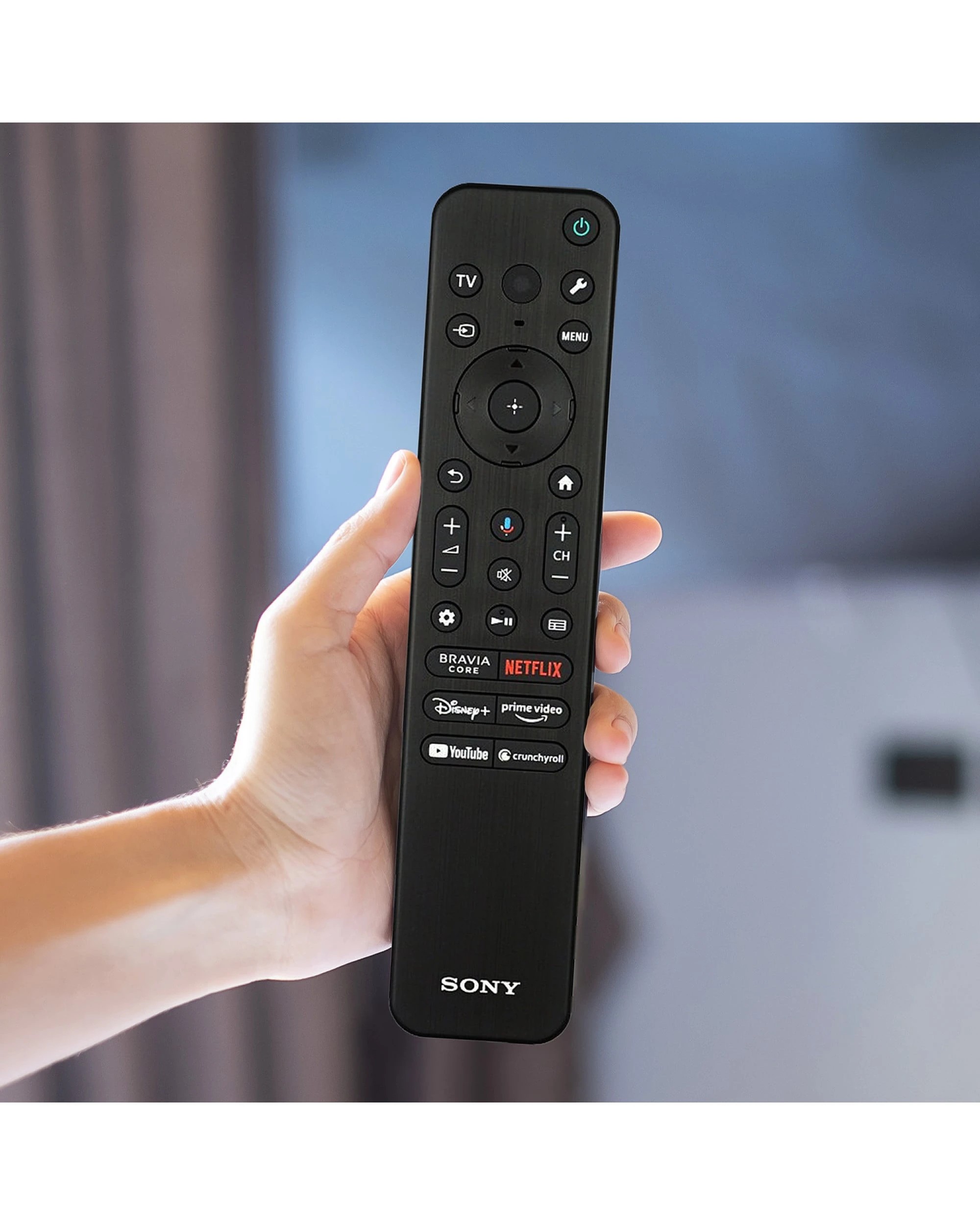 2 Sony Genuine BRAVIA TV Remote Control RMF-TX810U - Black, 2 of 3