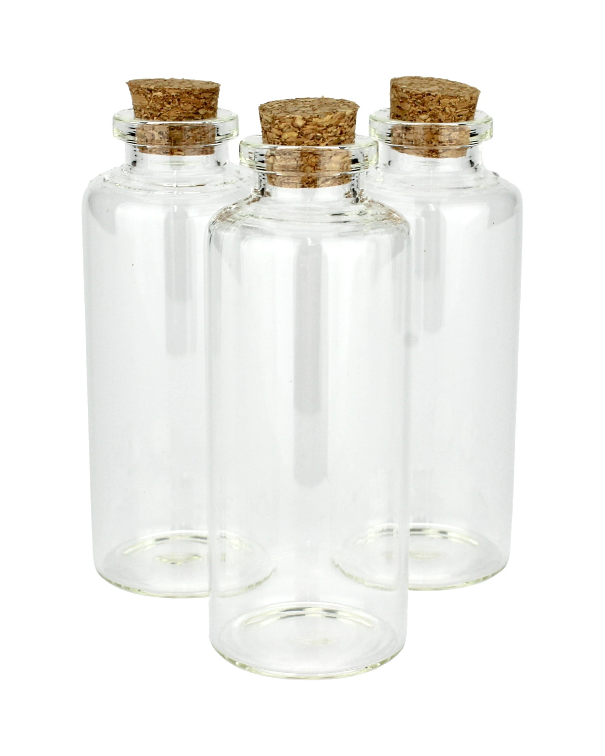 1 Durmaz Mini Glass Bottles 35ml  Pack of 3 - Clear, 1 of 3