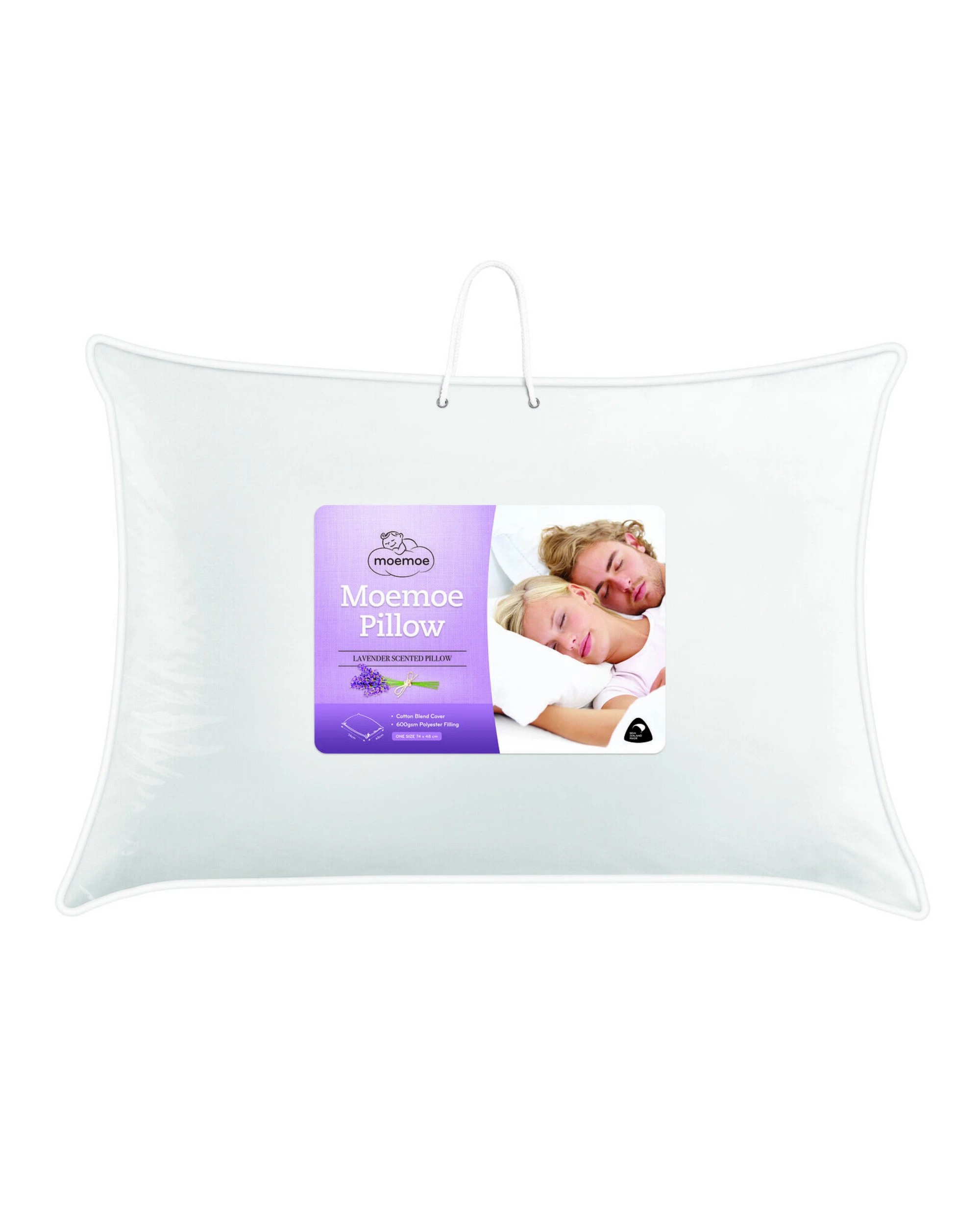 2 Moemoe Lavender Scented Pillow -Pack of 2 - White, 2 of 3