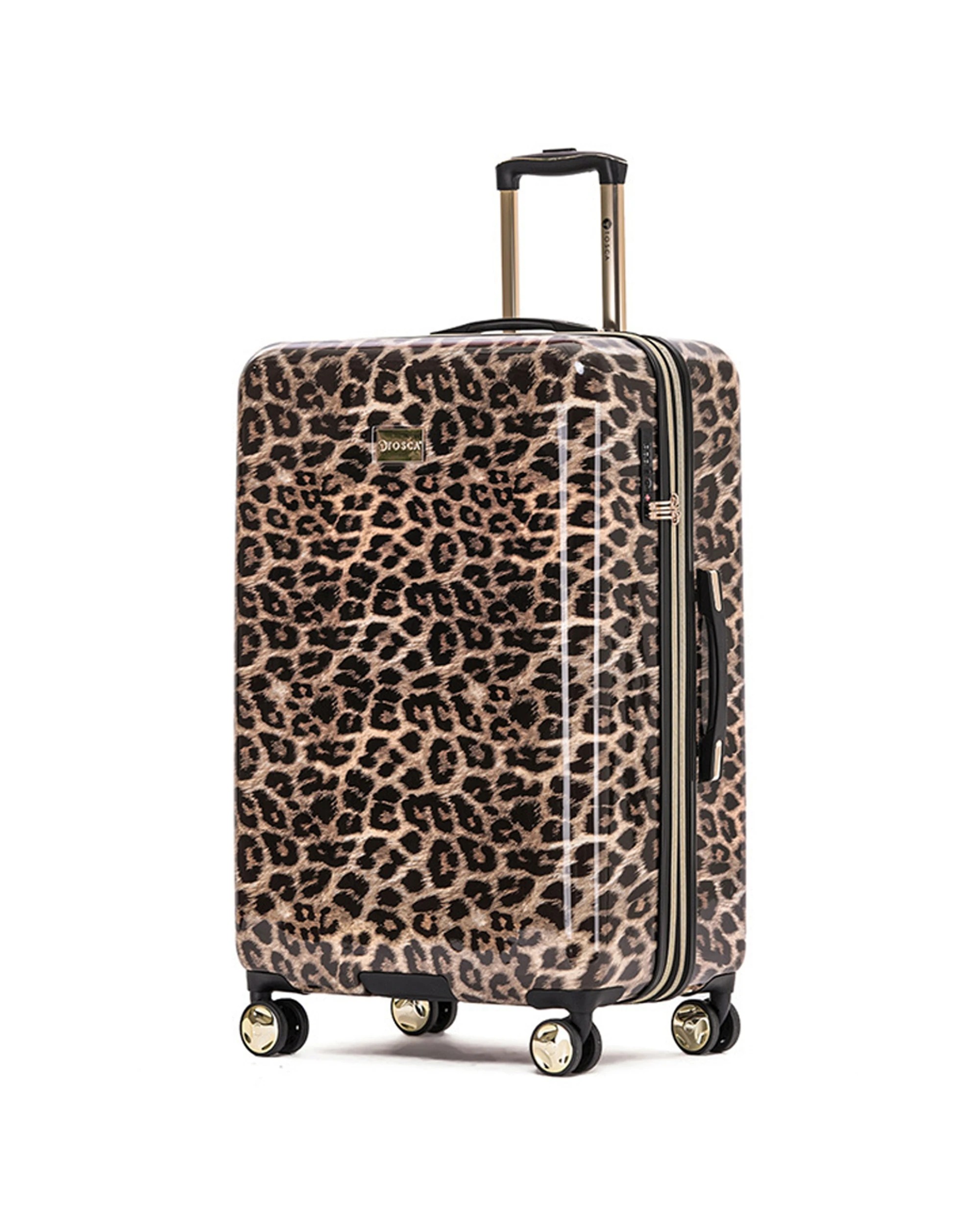 1 Tosca Leopard 29" Checked Trolley Luggage Travel Suitcase - Pattern, 1 of 1