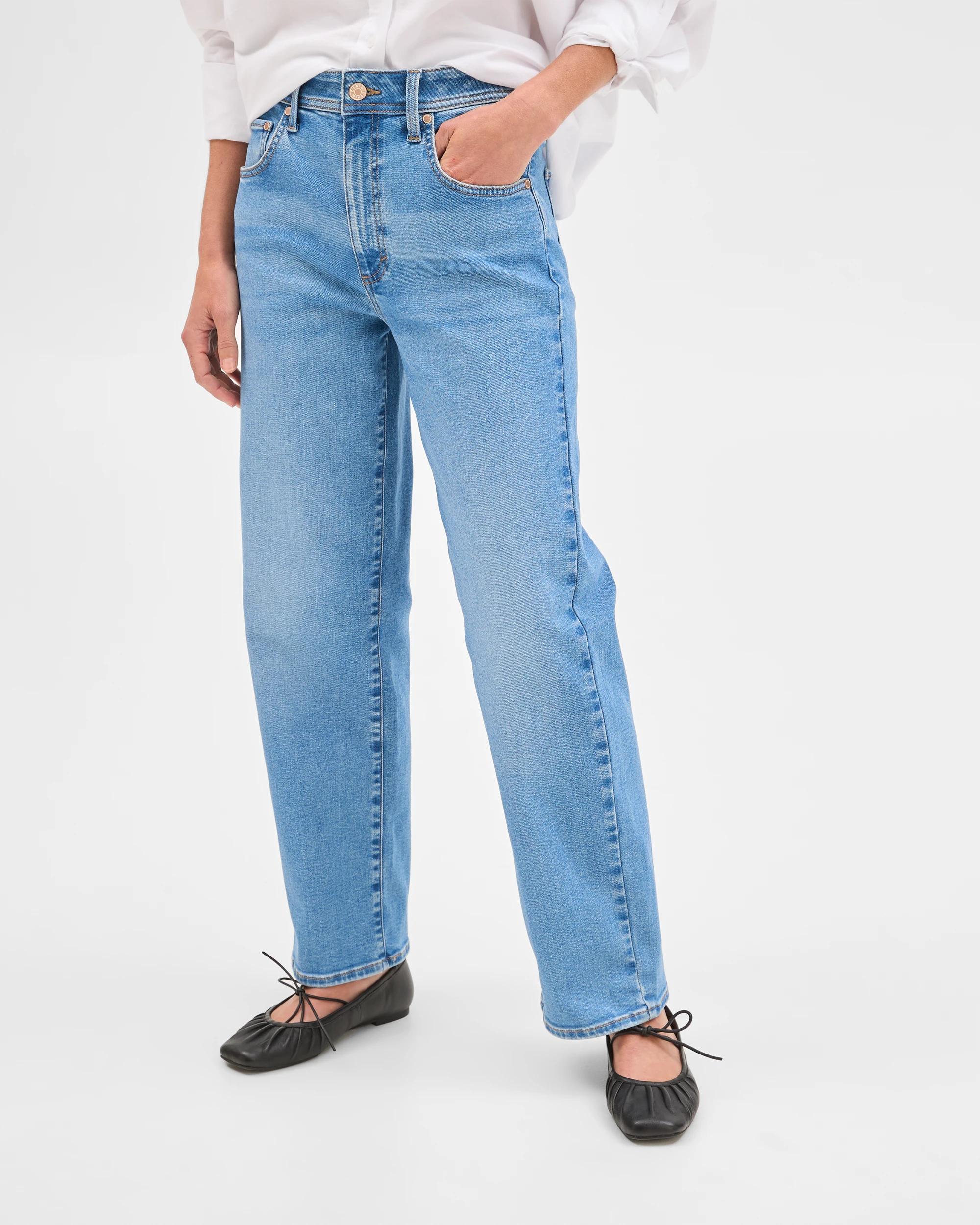 2 Target Denim Tara Slim Fit Straight Denim Jeans SOFT WORN INDIGO, 2 of 6