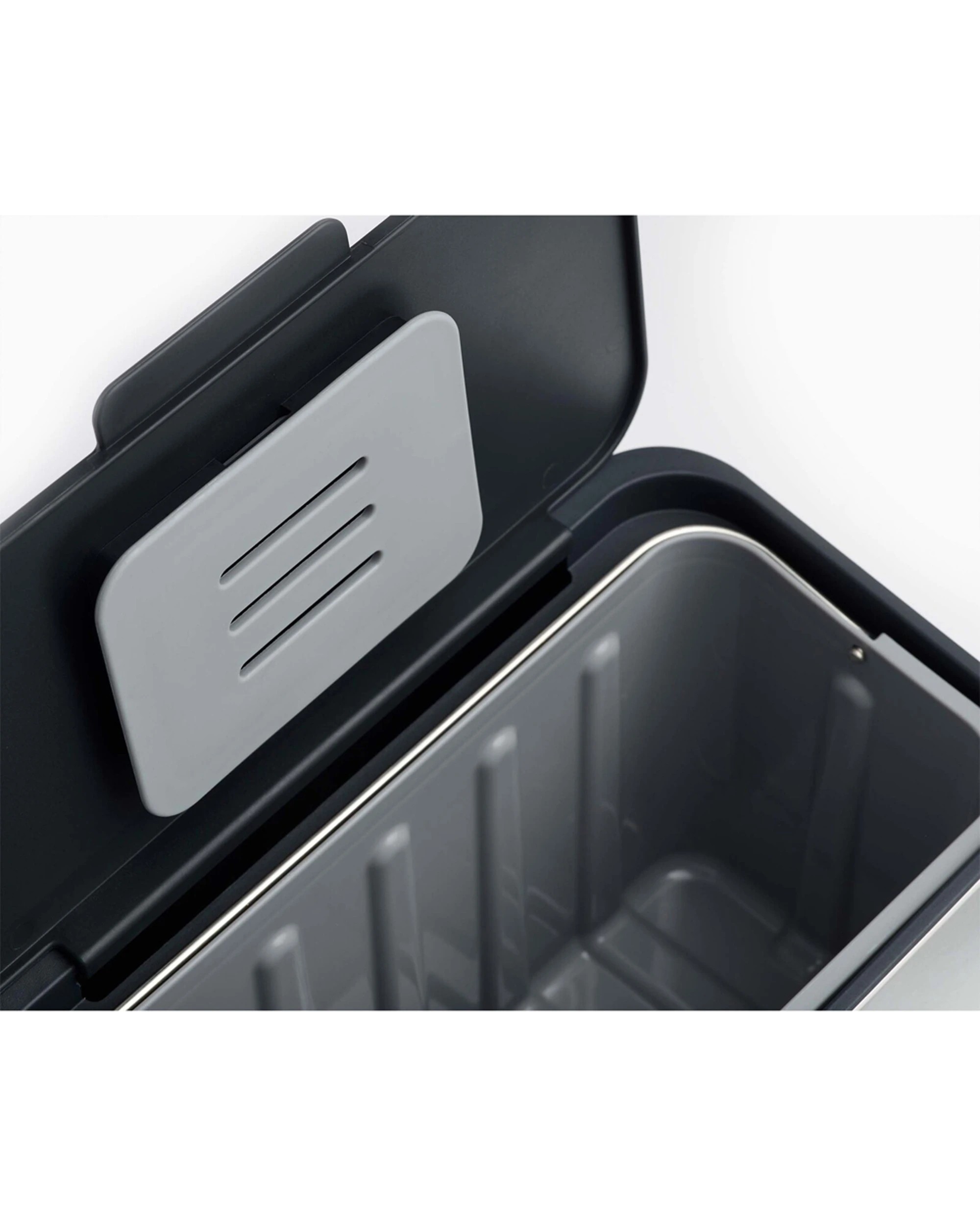 4 Joseph Joseph Collect 4L Food Waste Caddy Removable Bucket Ventilated Lid - Silver, 4 of 7