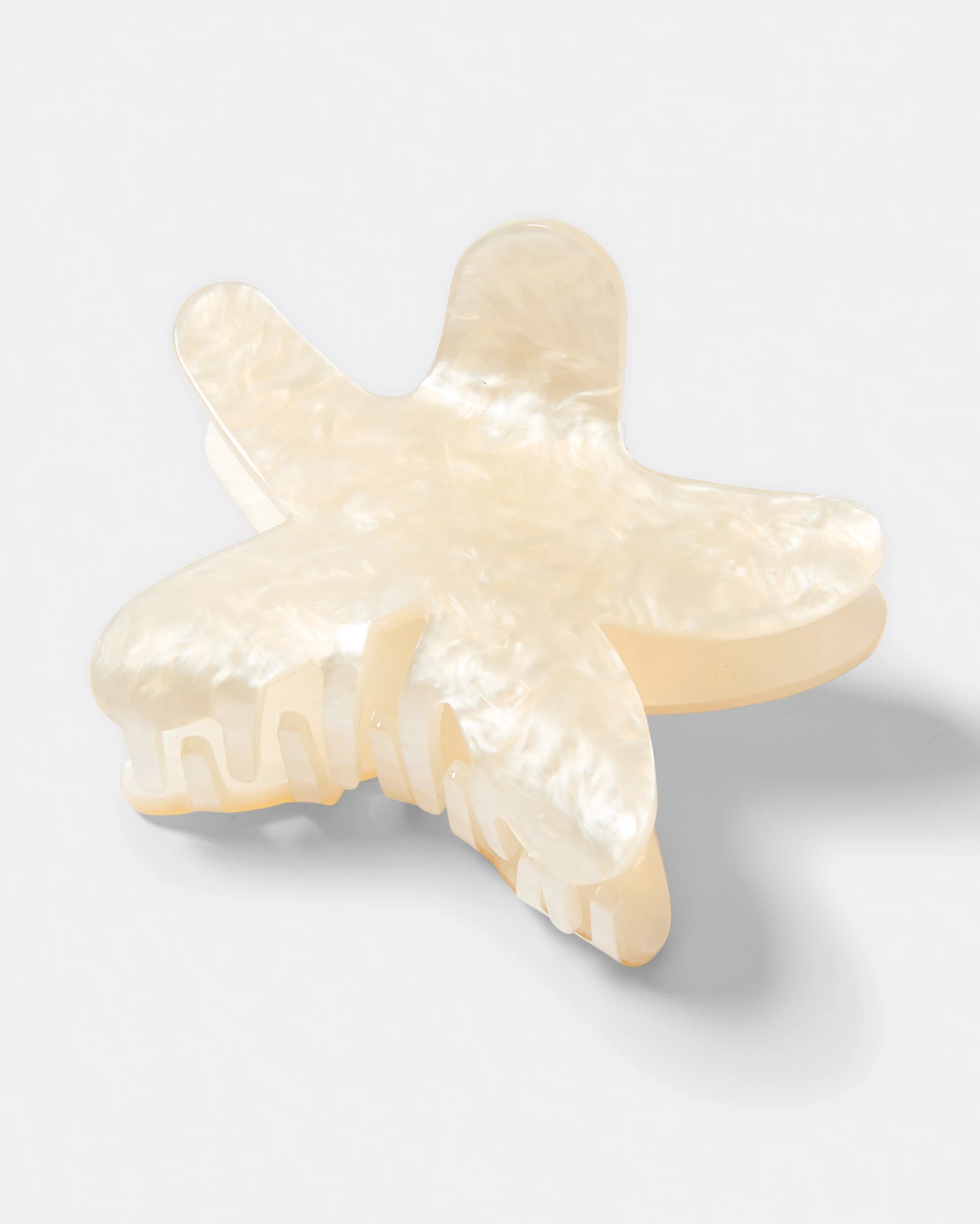 2 White Starfish Claw Hair Clip, 2 of 5