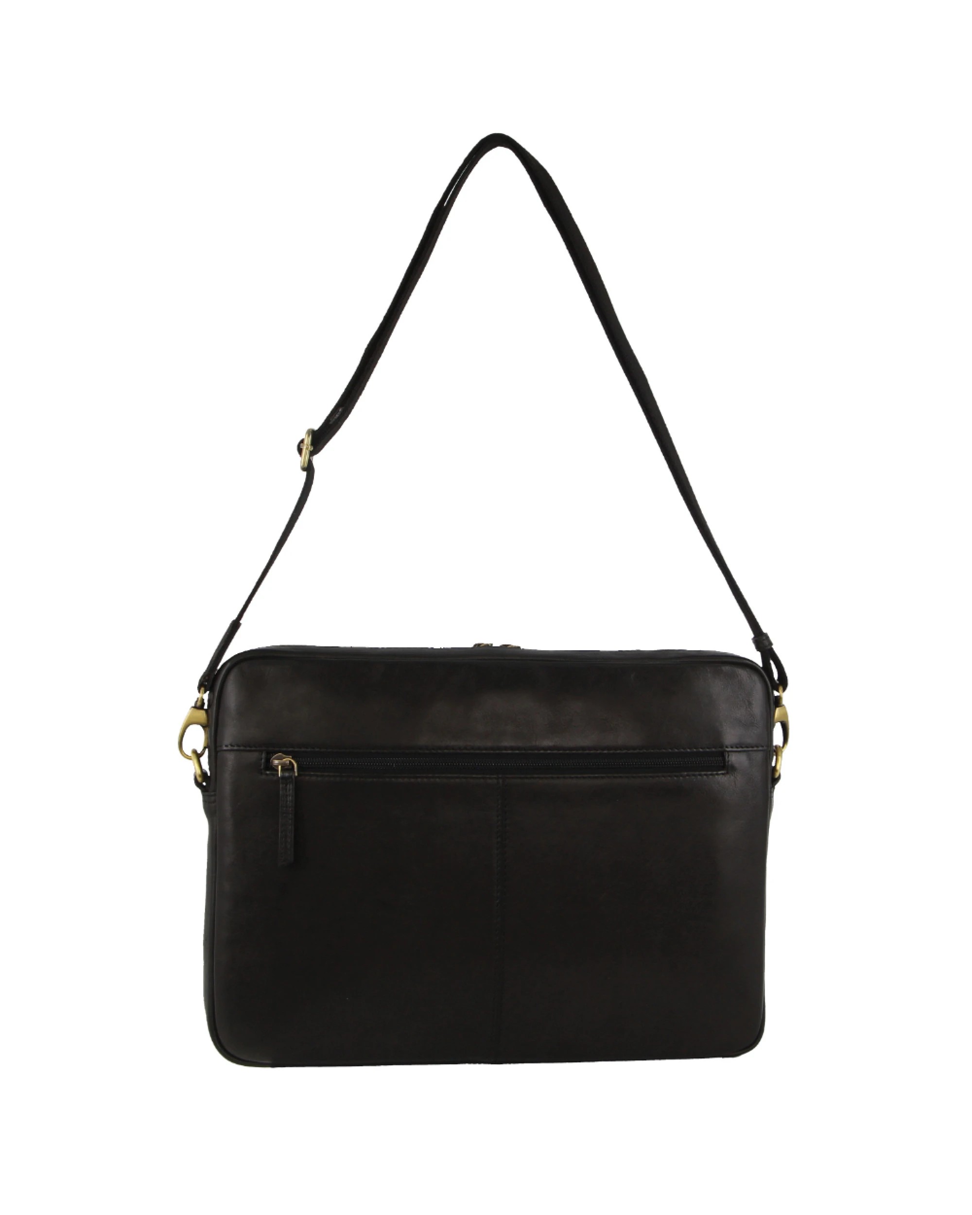 2 Pierre Cardin 13" Leather Laptop Computer Business Bag in Black, 2 of 3