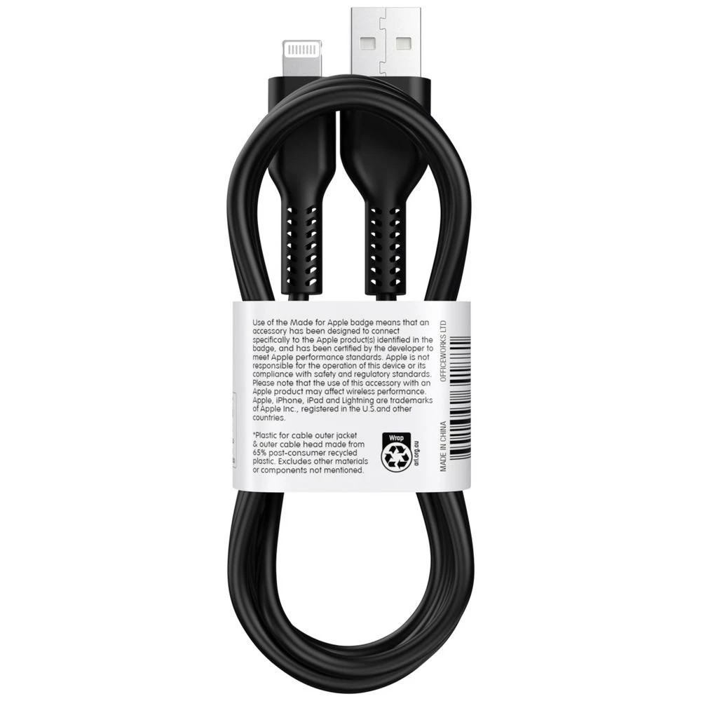6 Keji USB-A to Lightning Cable 1m Black, 6 of 6