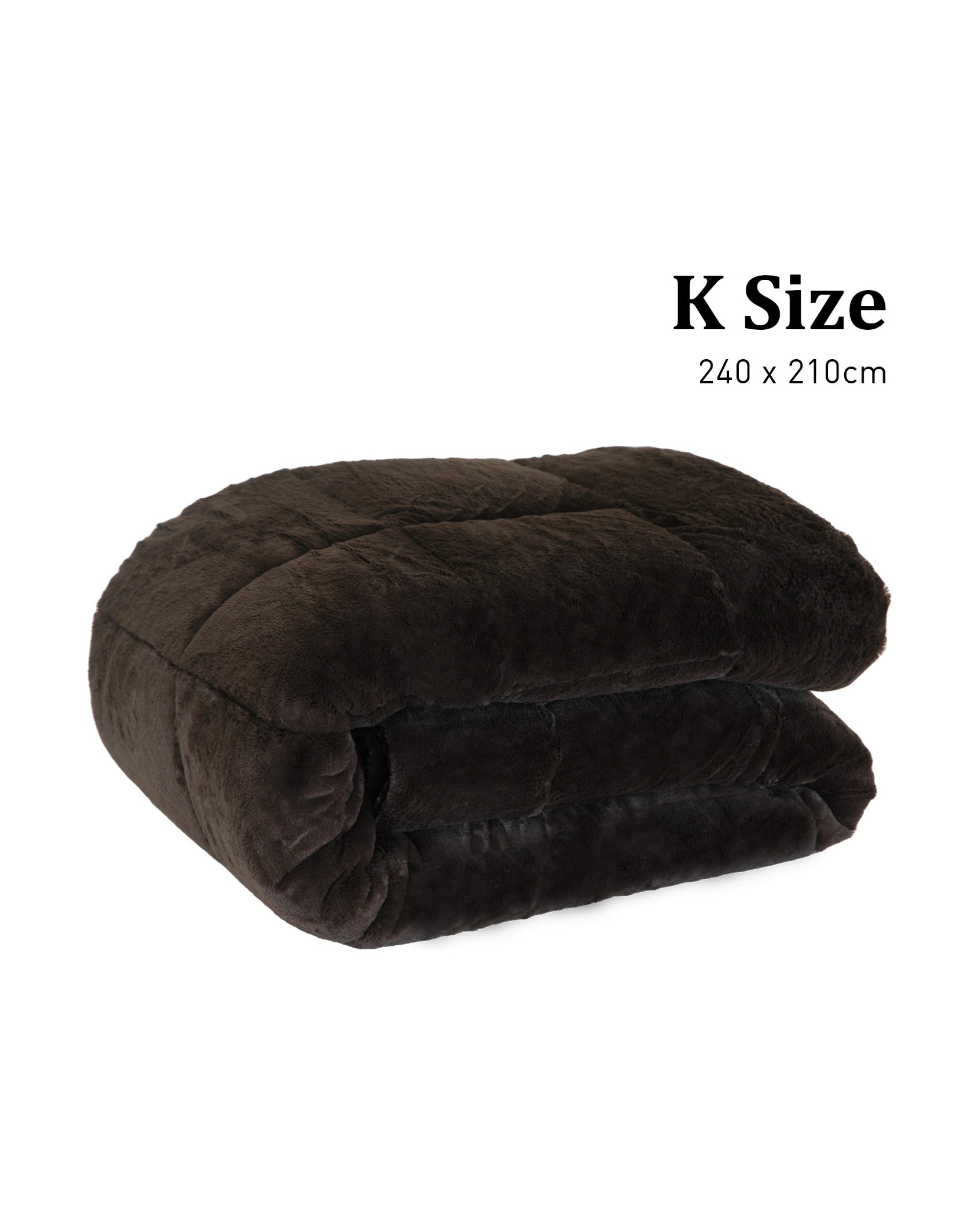 3 Laura Hill 600gsm Faux Mink Quilt Comforter Doona
 - King Bed, 3 of 10