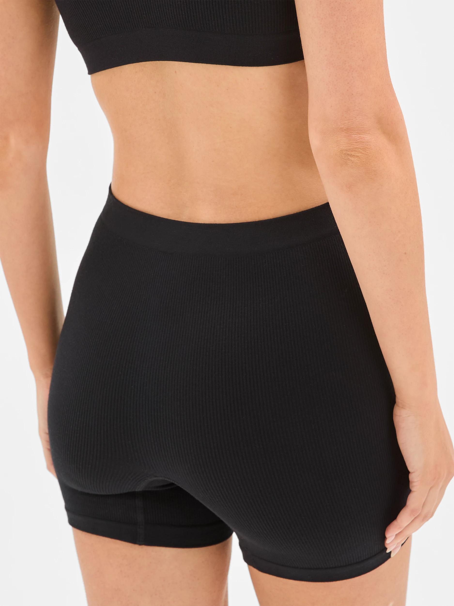 4 Target Womens Bamboo Rib Shorts Brief BLACK, 4 of 4