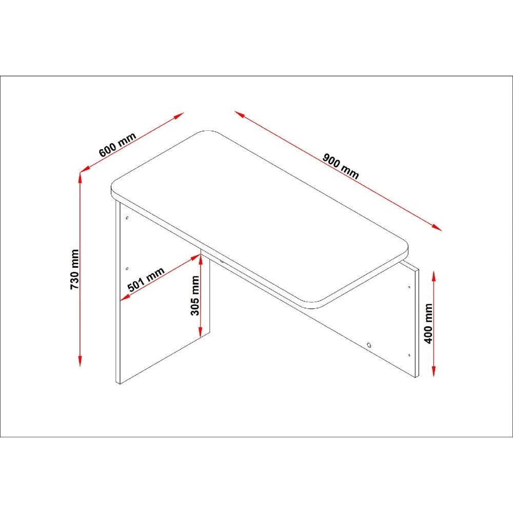 3 Toro Return 900 x 600mm Grey Desks, Tables and Workstations, 3 of 3