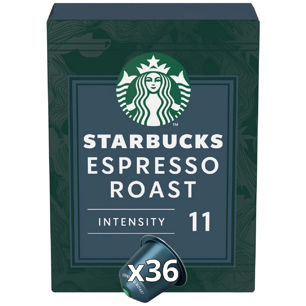 1 Nespresso Starbucks Dark Espresso Roast Capsules 36 Pack, 1 of 4
