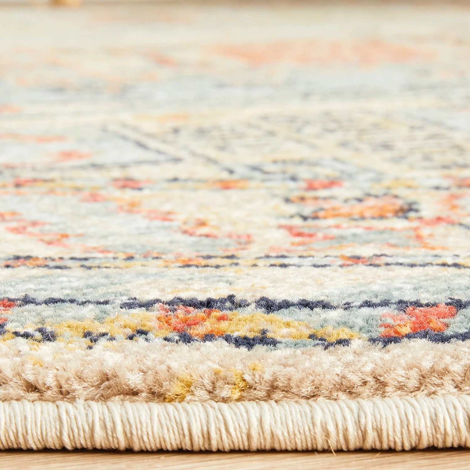 7 Common Ground Rugs Eterna 859 200x200cm - Medium Round Power Loomed Pet Friendly Rug - Beige, 7 of 9