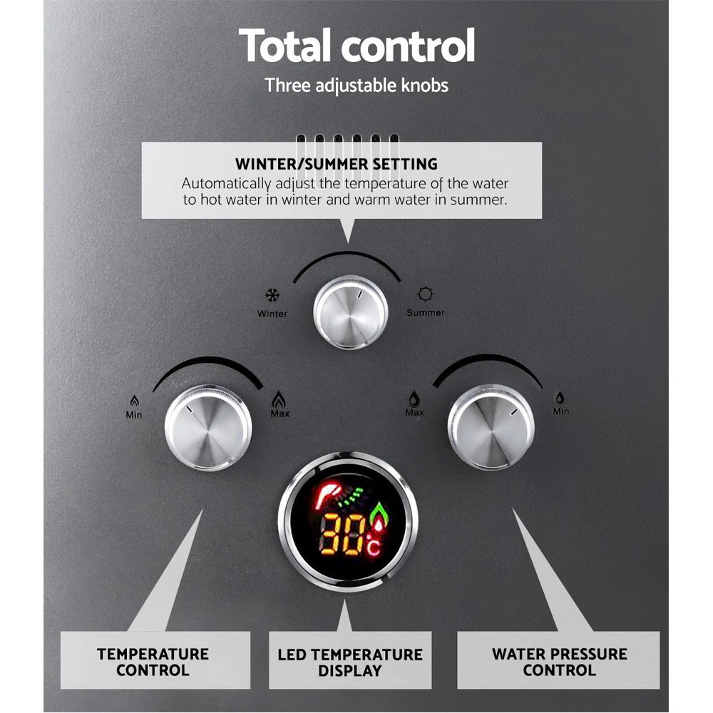 5 Devanti Portable Gas Water Heater With Pump LPG System - Multi, 5 of 6