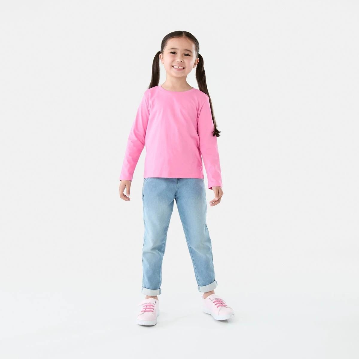 5 Long Sleeve Plain T-shirt Aurora Pnk, 5 of 8