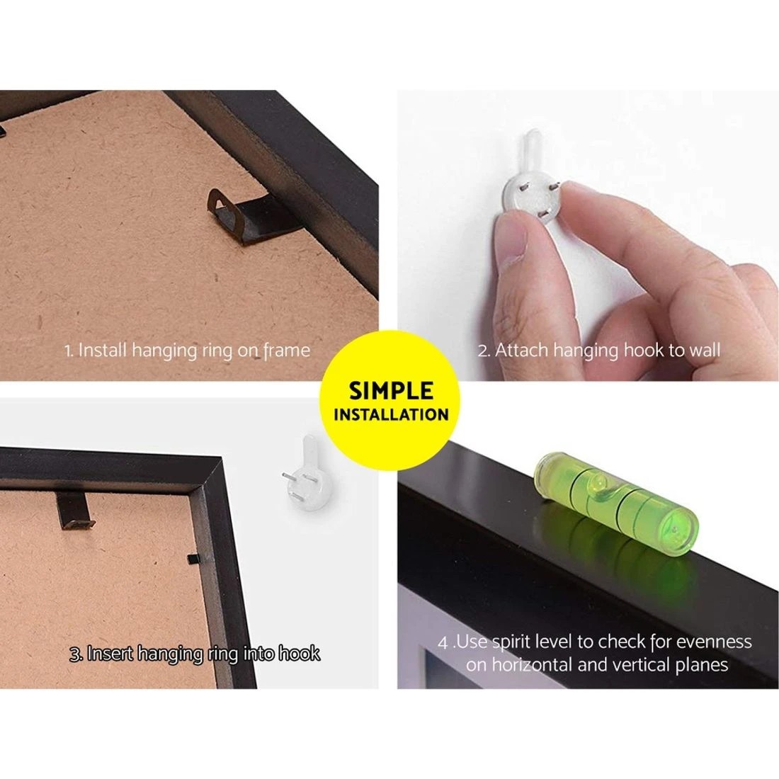 4 Artiss Photo Frames Art Holder 30pcs 8x10" 5x7" 4x6" 3.5x5"
 - Black, 4 of 5