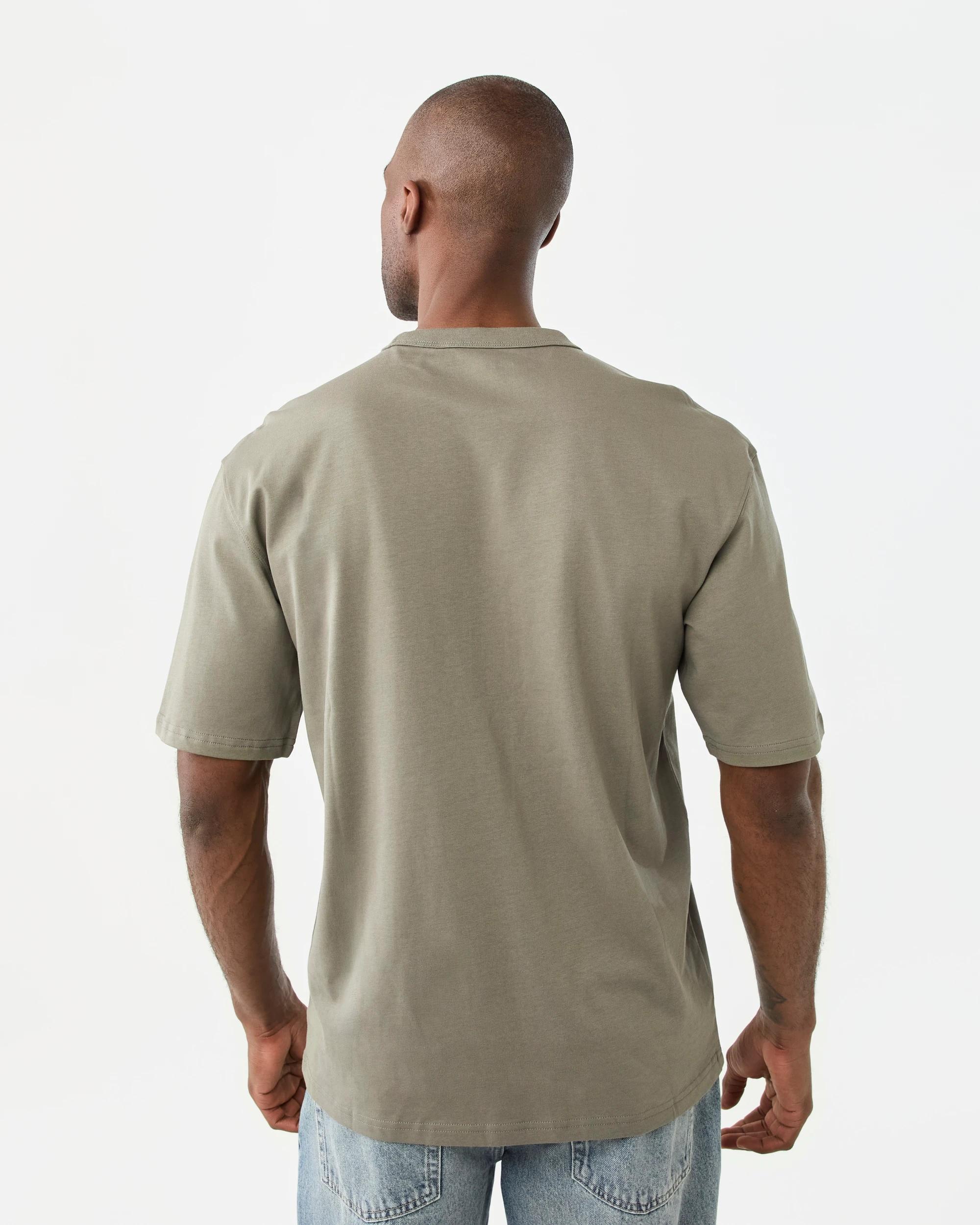 3 Oversized Heavyweight T-shirt Grn Smkolv, 3 of 5