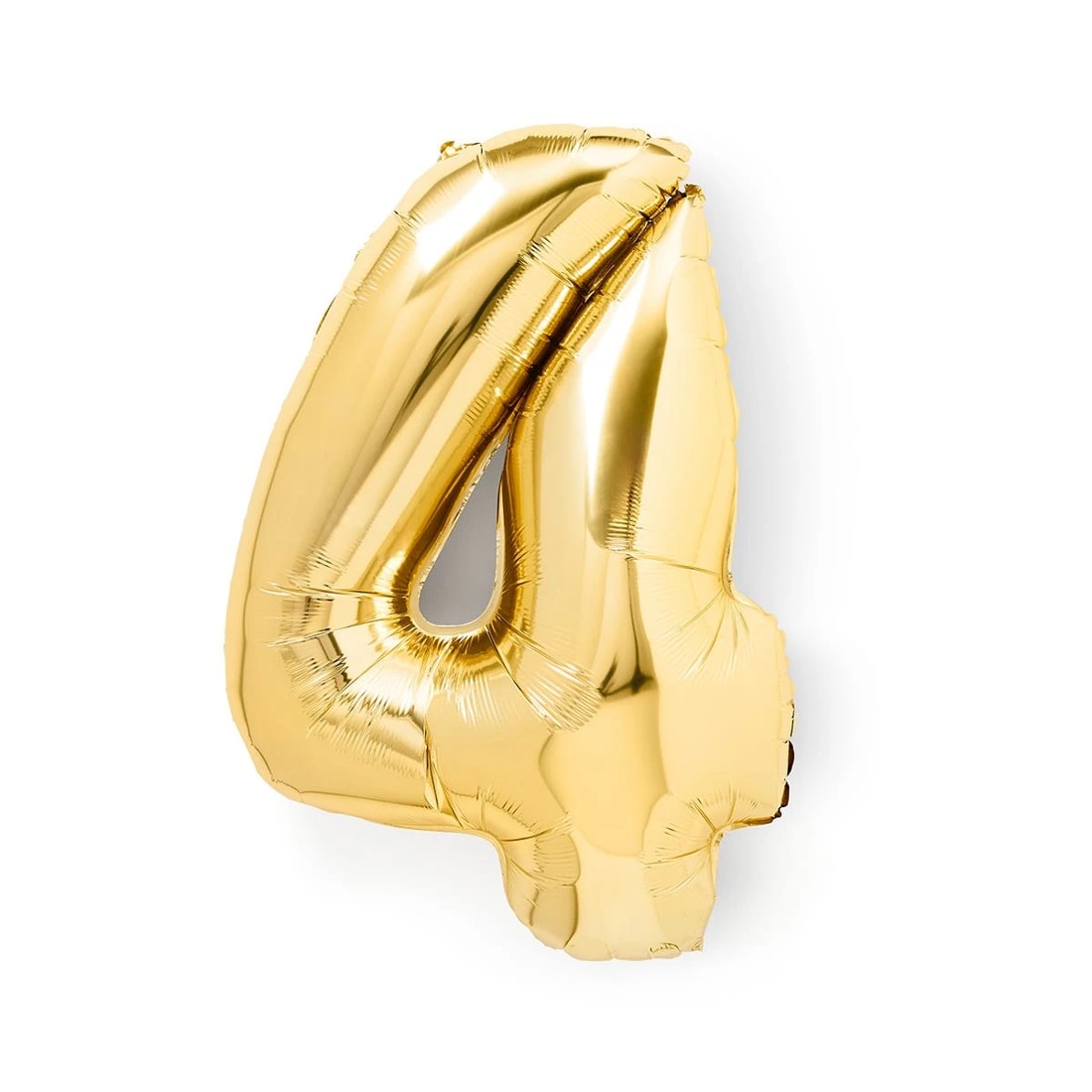 1 Gold Look Giant Number 4 Foil Balloon, 1 of 5
