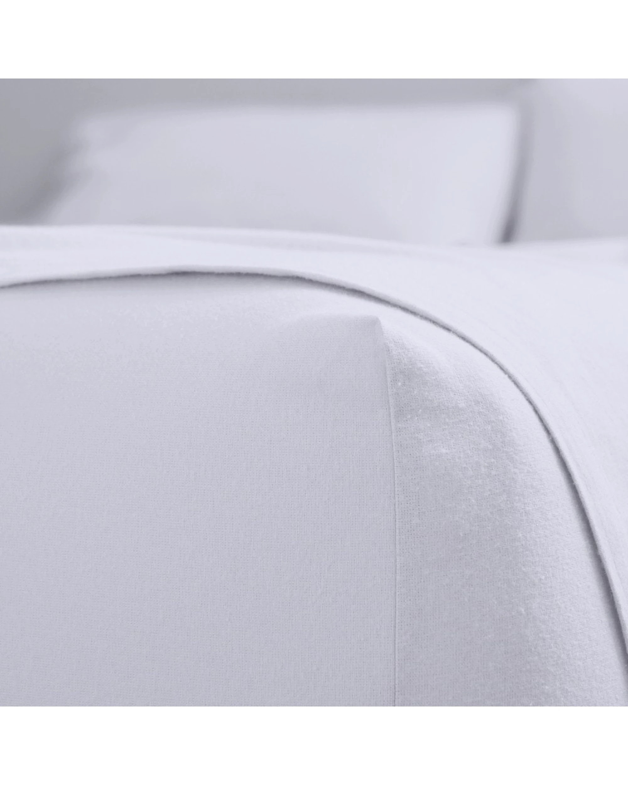 3 Canningvale Cozi Cotton Flannelette Fitted Sheet With Pillowcase Set - King Bed - White, 3 of 3