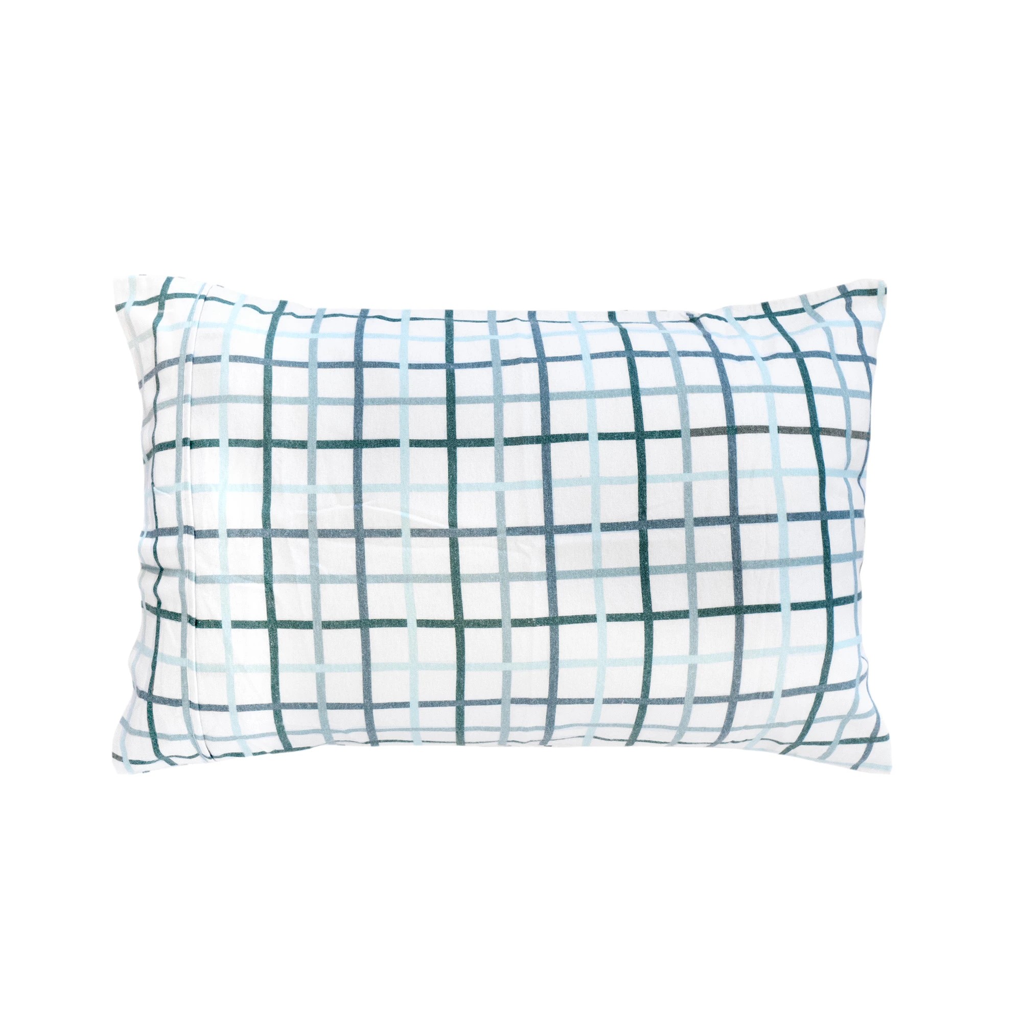 2 Campbell Brushed Cotton 160GSM Flannelette Sheet Set - Double Bed - Blue - Double Bed - Blue, 2 of 7
