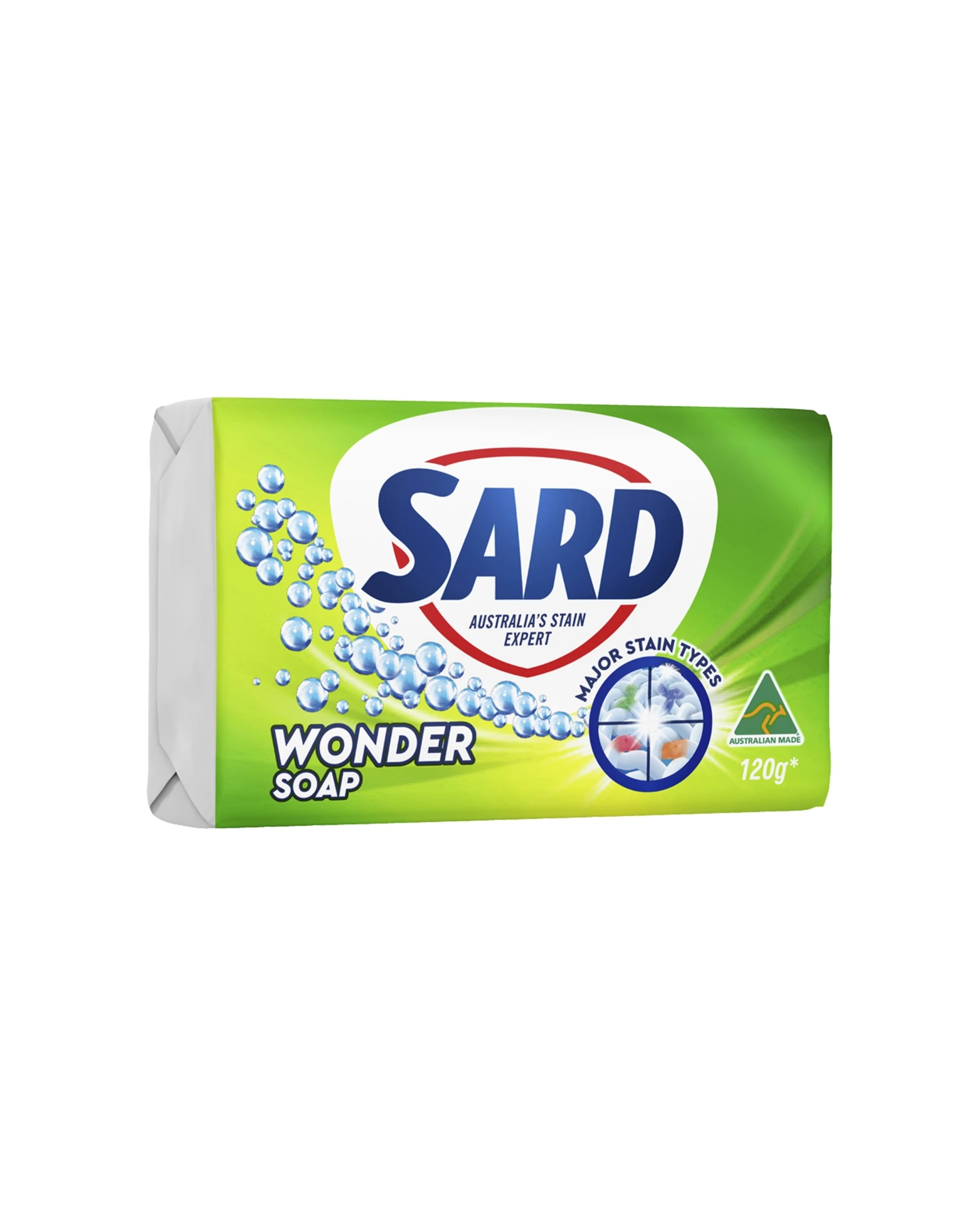 2 Sard Wonder 4PK Soap 120g Effective Stain Removal Safe For Colours Whites - Multi, 2 of 3