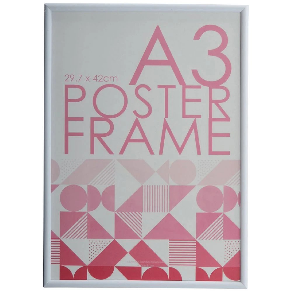 1 A3 Plastic Poster Frame White, 1 of 4