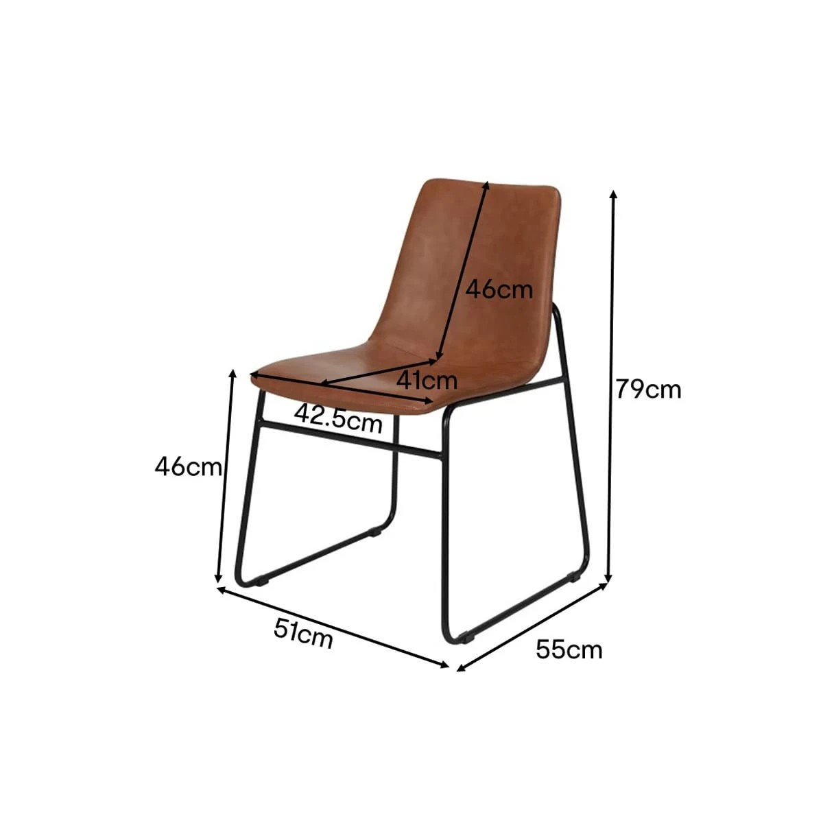8 Dining Chair - Tan, 8 of 8