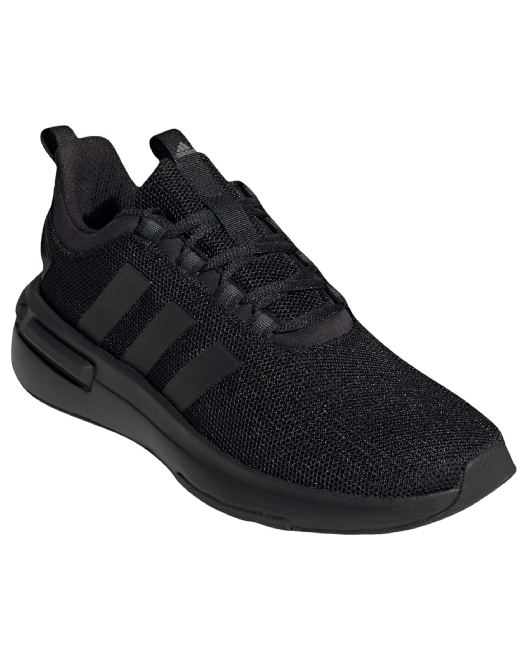 1 Adidas Mens Racer TR23 Triple Black Athletic Running Shoes BLACK, 1 of 8