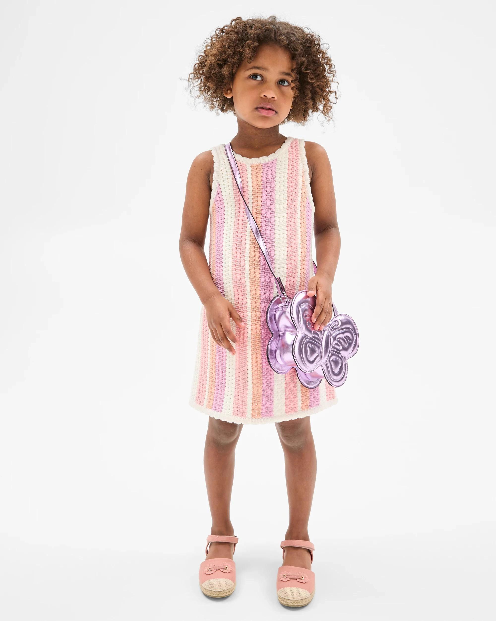 2 Target Kids Fashion Crochet Knit Dress MULTI, 2 of 5