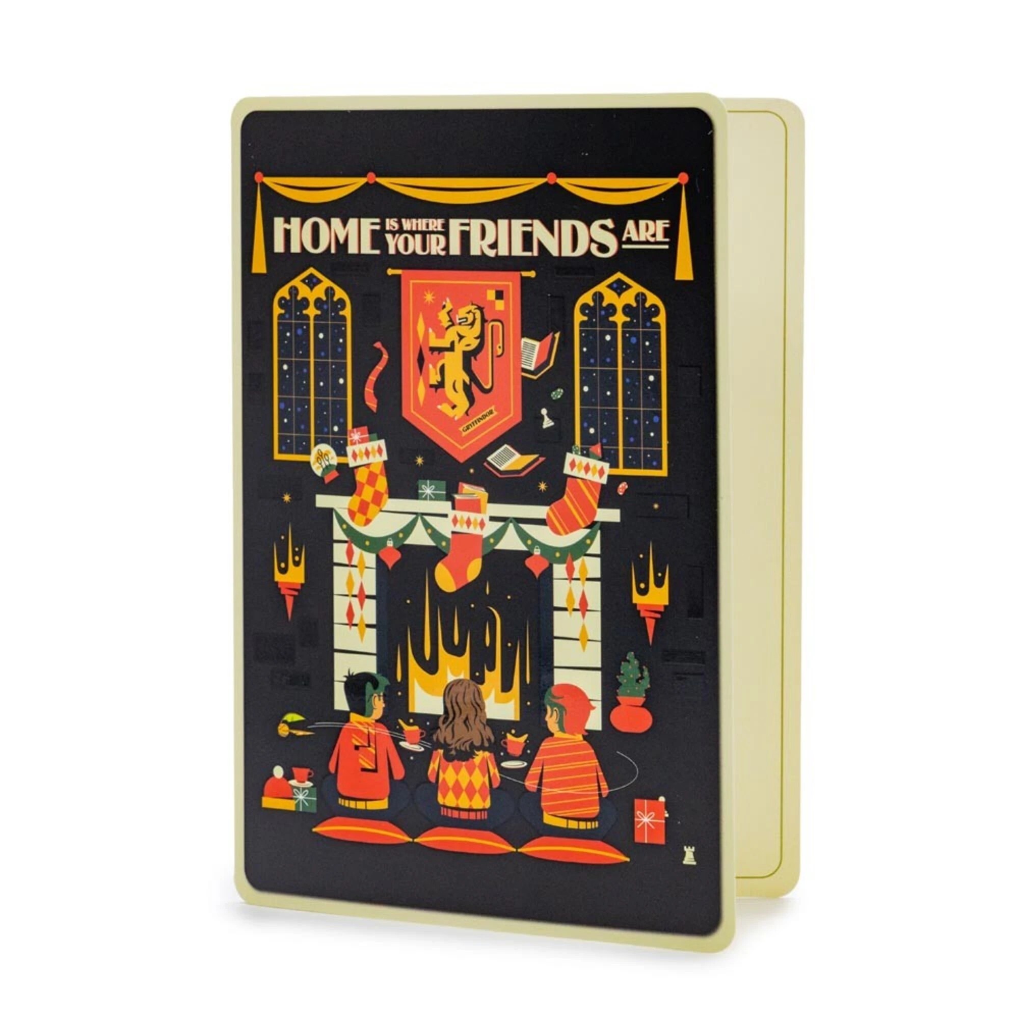 3 Harry Potter - Gryffindor Fireplace Christmas Greeting Card, 3 of 3