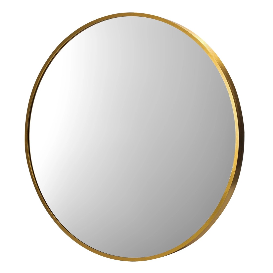 1 Oikiture Wall Mirrors Round Makeup Mirror Vanity Home Decor 50cm Bedroom
 - Gold, 1 of 9
