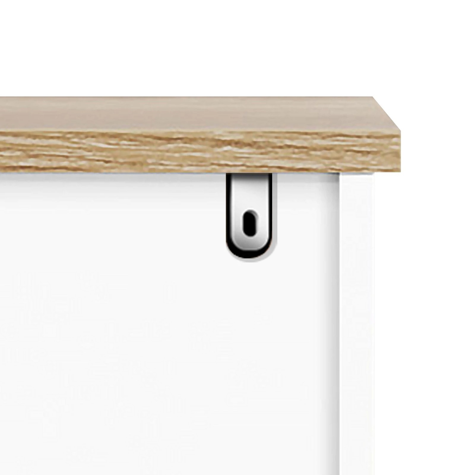 7 Alfordson Buffet Sideboard Cabinet Storage Cupboard Sliding Door Pantry - White, 7 of 10