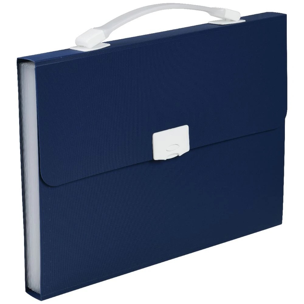 3 J.Burrows Antibacterial Expanding File 13 Pockets Navy, 3 of 4