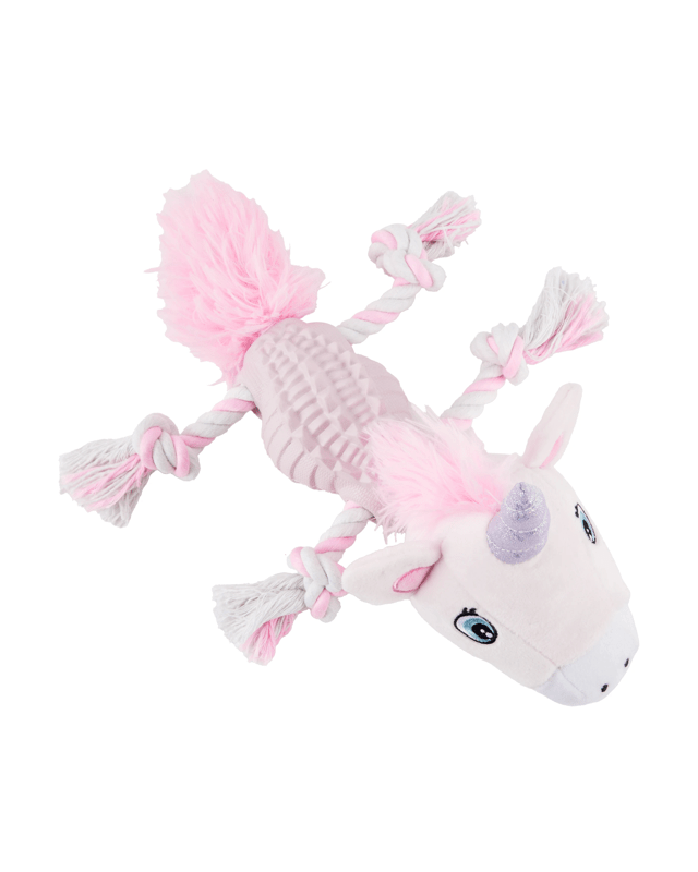 Pet Toy Plush Rope and Treat Uni