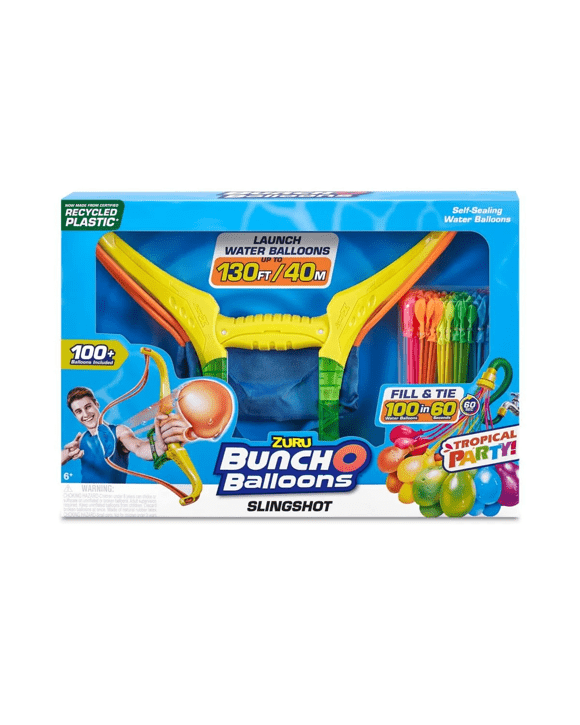 Zuru Bunch O Balloons Tropical Party! Slingshot and Self-Sealing Water Balloons Set