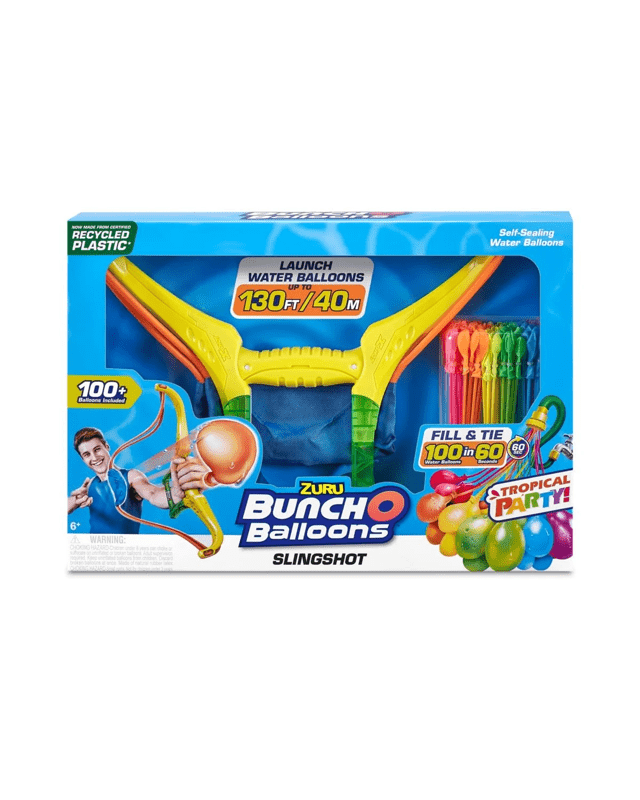 Zuru Bunch O Balloons Tropical Party! Slingshot and Self-Sealing Water Balloons